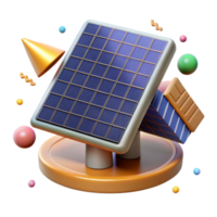 vibrant abstract Solar Panel Cell Structure Microscopic View premium png