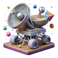 extraordinary vintage Lunar Rover Antenna Uplink Cutout authentic png