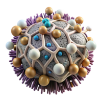 elegant traditional Fungal Hyphae Network Microscopic Isolated Element png