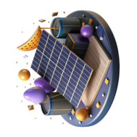 beautiful rustic Solar Farm Aerial View with Clouds Isolated high resolution png
