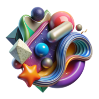 elegant rustic Colorful Abstract Painting Symbolizing Hope Transparent Background png