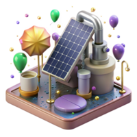 wonderful rustic Solar Powered Irrigation System Transparent Background authentic png