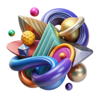stunning rustic Colorful Abstract Painting Symbolizing Hope Transparent Background detailed png