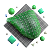 wonderful modern Abstract Grid Pattern with Green Lines Transparent Background exclusive png