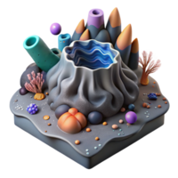 impressive rustic Deep Sea Hydrothermal Vent Cutout Transparent Background original png