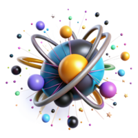 impressive abstract Subatomic Particle Collision Bright Light Cutout premium png