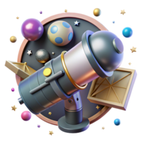 magnificent abstract Space Telescope Hubble Inspired Transparent Background detailed png