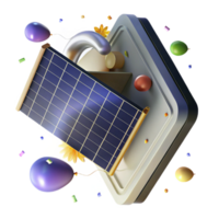 impressive modern Solar Panel Installation on Roof Angled View Isolated exclusive png