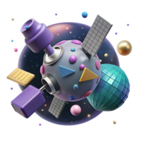 extraordinary contemporary Satellite Orbiting Planet Generic Transparent Background high resolution png