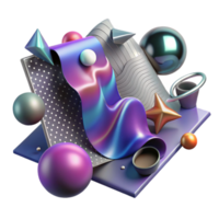 vibrant artistic Quantum Physics Background Gradient Design Cutout high resolution png