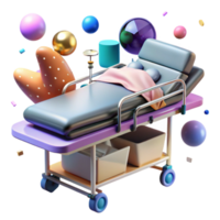 magnificent abstract Stretcher with Patient Transparent Background png