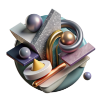 wonderful creative Abstract Art Representing Equality Isolated on Transparent Background original png