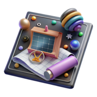 vibrant abstract Quantum Measurement Device Diagram Transparent Element detailed png