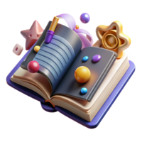 vibrant rustic Ancient Language Dictionary Isolated Open Book premium png
