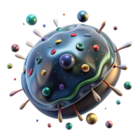wonderful artistic Plankton Microscopic View Cutout Transparent Background authentic png