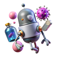 wonderful creative Nanobot Delivering Medicine to Cell Transparent Element high quality png
