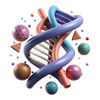 magnífico rústico dna Duplo hélice estrutura Cortar fora branco fundo exclusivo png