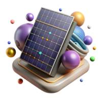 dramático artístico solar painel célula estrutura microscópico Visão profissional png