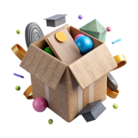 wonderful abstract Recycled Cardboard Box Top View Cutout high resolution png