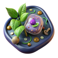 impressive minimalist Microscopic of Plant Cell Transparent Element authentic png