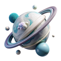 magnificent vintage Planet Rings Thin Icy White Transparent Background authentic png