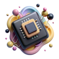 vibrant rustic Nanotech Device with Circuitry Exposed Cutout high resolution png
