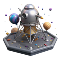 stunning creative Lunar Module Landing Legs Deployed Transparent authentic png