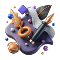 elegant traditional Abstract Writing Symbol Pen Design Transparent Background png