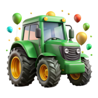 extraordinary contemporary Green Tractor Front View Transparent Background Cutout exclusive png