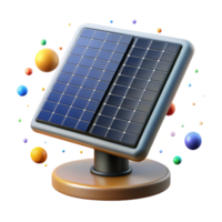 magnificent rustic Solar Panel Array Side View Isolated professional png