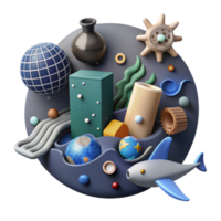 extraordinary abstract Ocean Pollution Prevention Tips Infographic Isolated with Icons and Text authentic png