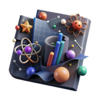 stunning modern Quantum Mechanics Formula Visualization Transparent Element high resolution png