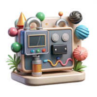 vibrant traditional Smart Irrigation System Control Panel Transparent Background authentic png