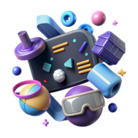 stunning creative Virtual Reality Game Development Coding Interface Cutout original png