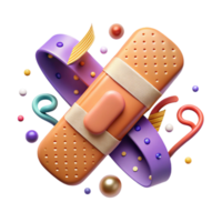 extraordinary rustic Bandage with Adhesive Strips Isolated png
