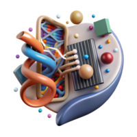 elegant modern Dna Sequencing Data Visualization Cutout high resolution png