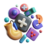 magnificent abstract Medical Icon Set with Symbols Isolated high resolution png