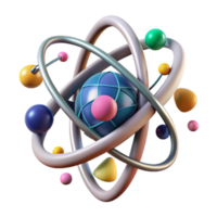 magnificent abstract Atomic Nucleus Structure Diagram Isolated premium png