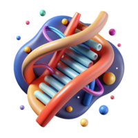 magnificent modern Dna Helix Structure Colorful Abstract Cutout Element exclusive png