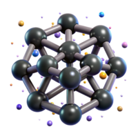 vibrant minimalist Carbon Nanotube Network Dark Gray Isolated premium png