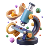magnificent modern Microscope Side View Isolated Element original png