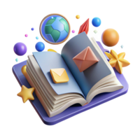 serene contemporary Social Media Brand Storytelling Icon Cutout Open Book professional png