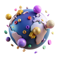 wonderful abstract World Map with Country Borders Highlighted Transparent high quality png