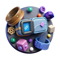 wonderful creative Virtual Reality Game Development Coding Interface Cutout high quality png
