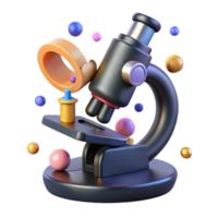 beautiful artistic Microscope Side View Isolated Element exclusive png