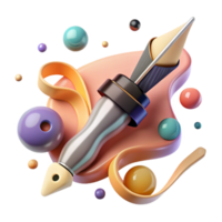 stunning contemporary Abstract Writing Symbol Pen Design Transparent Background png