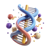 wonderful abstract Dna Double Helix Structure Cutout White Background authentic png