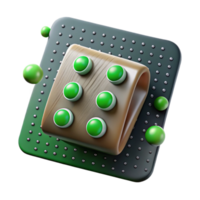 impressive artistic Binary Code Matrix with Green Highlights Cutout high resolution png