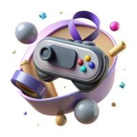 impressive contemporary Vr Controller with Motion Sensors Precise Tracking Isolated Element professional png
