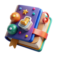extraordinary modern Colorful Social Media Book Icon Transparent Background png
